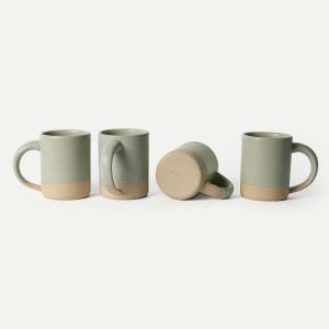 image:imageMORA Medium Mugs Set of 4 16oz Ceramic Pottery Latte MugsCoffee Cups  Microwave and Dishwasher Safe  HarvestThyme