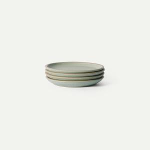 image:imageMORA Medium Plates Set of 4 85 inch Ceramic Pottery Salad Plates  Microwave Oven and Dishwasher Safe  PeppercornThyme