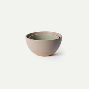 image:imageMORA Mega and Giant Bowls Set of 2 55 and 35 Qt Ceramic Pottery Mixing Bowls  Microwave and Dishwasher Safe  Mushroom amp ThymeMushroom  Thyme