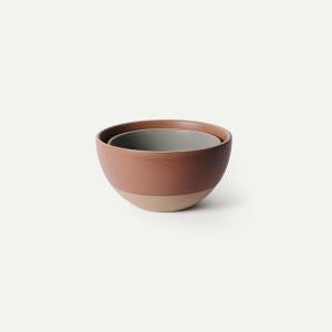image:imageMORA Mega and Giant Bowls Set of 2 55 and 35 Qt Ceramic Pottery Mixing Bowls  Microwave and Dishwasher Safe  Mushroom amp ThymeTerracotta  Peppercorn