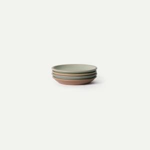 image:imageMORA Small Plates Set of 4 65 inch Ceramic Pottery Dessert Plates  Microwave Oven and Dishwasher Safe  LiquoriceHarvest