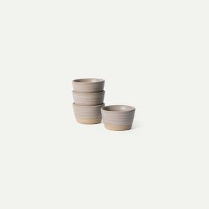 image:imageMora Mini Ramekins Set of 4 8oz Ceramic Pottery Baking Dishes  Microwave Oven and Dishwasher Safe  PeppercornMushroom