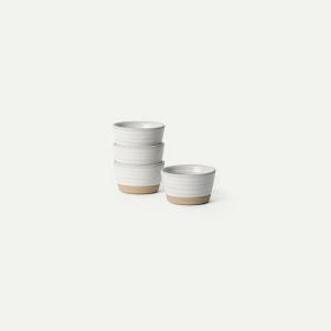 image:imageMora Mini Ramekins Set of 4 8oz Ceramic Pottery Baking Dishes  Microwave Oven and Dishwasher Safe  PeppercornOat