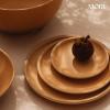 image:imageMORA Large Plates Set of 4 105 inch Ceramic Pottery Dinner Plates  Microwave Oven and Dishwasher Safe  TerracottaMerrigold