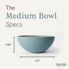 image:imageMORA Medium Bowls Set of 4 28oz Ceramic Pottery Everyday Bowls  Microwave Oven and Dishwasher Safe  TerracottaIris