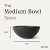 image:imageMORA Medium Bowls Set of 4 28oz Ceramic Pottery Everyday Bowls  Microwave Oven and Dishwasher Safe  TerracottaLiquorice