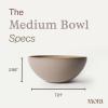 image:imageMORA Medium Bowls Set of 4 28oz Ceramic Pottery Everyday Bowls  Microwave Oven and Dishwasher Safe  TerracottaMushroom
