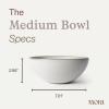image:imageMORA Medium Bowls Set of 4 28oz Ceramic Pottery Everyday Bowls  Microwave Oven and Dishwasher Safe  TerracottaOat