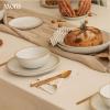 image:imageMORA Medium Bowls Set of 4 28oz Ceramic Pottery Everyday Bowls  Microwave Oven and Dishwasher Safe  TerracottaOat