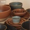 image:imageMORA Medium Bowls Set of 4 28oz Ceramic Pottery Everyday Bowls  Microwave Oven and Dishwasher Safe  TerracottaTerracotta