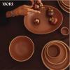image:imageMORA Medium Bowls Set of 4 28oz Ceramic Pottery Everyday Bowls  Microwave Oven and Dishwasher Safe  TerracottaTerracotta