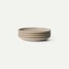 image:imageMORA Large Plates Set of 4 105 inch Ceramic Pottery Dinner Plates  Microwave Oven and Dishwasher Safe  TerracottaMushroom