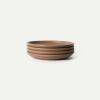 image:imageMORA Large Plates Set of 4 105 inch Ceramic Pottery Dinner Plates  Microwave Oven and Dishwasher Safe  TerracottaTerracotta