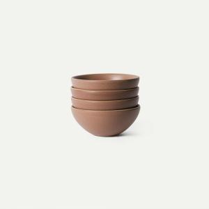 image:imageMORA Medium Bowls Set of 4 28oz Ceramic Pottery Everyday Bowls  Microwave Oven and Dishwasher Safe  TerracottaTerracotta