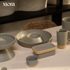 image:imageMora Ceramic TwoinOne Butter Dish with Lid Covered Butter Crock Container to Leave on Countertop  Large Storage KeeperHolder for Kitchen Gifts for Her Butter Tray For Counter  IrisPeppercorn