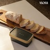 image:imageMora Ceramic TwoinOne Butter Dish with Lid Covered Butter Crock Container to Leave on Countertop  Large Storage KeeperHolder for Kitchen Gifts for Her Butter Tray For Counter  IrisLiquorice