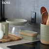 image:imageMora Ceramic TwoinOne Butter Dish with Lid Covered Butter Crock Container to Leave on Countertop  Large Storage KeeperHolder for Kitchen Gifts for Her Butter Tray For Counter  IrisThyme