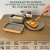 image:imageMora Ceramic TwoinOne Butter Dish with Lid Covered Butter Crock Container to Leave on Countertop  Large Storage KeeperHolder for Kitchen Gifts for Her Butter Tray For Counter  IrisSesame Milk
