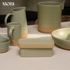 image:imageMora Ceramic TwoinOne Butter Dish with Lid Covered Butter Crock Container to Leave on Countertop  Large Storage KeeperHolder for Kitchen Gifts for Her Butter Tray For Counter  IrisThyme