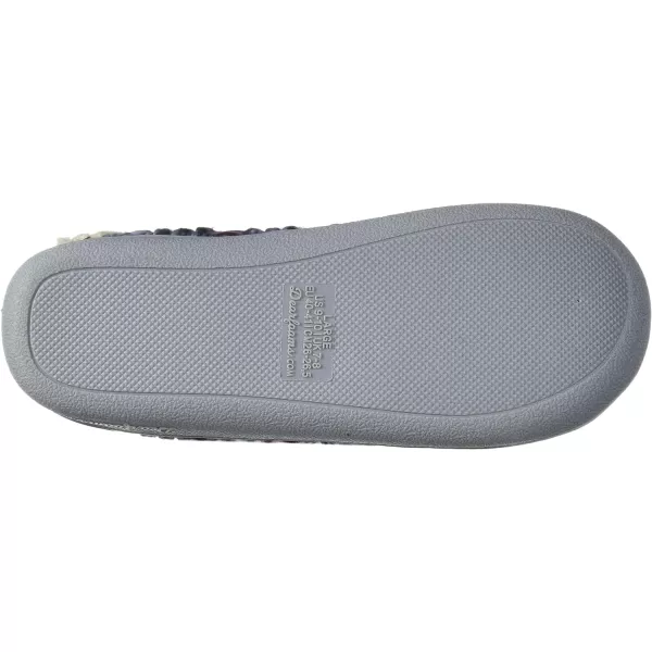 Dearfoams Women's Erin Fairisle Knit Extended Tab Scuff Slipper