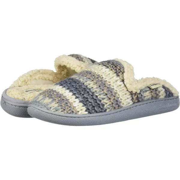Dearfoams Women's Erin Fairisle Knit Extended Tab Scuff Slipper