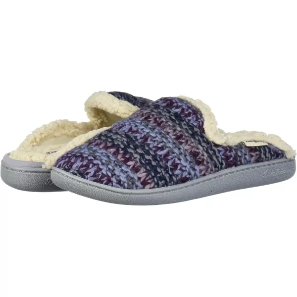Dearfoams Women's Erin Fairisle Knit Extended Tab Scuff Slipper