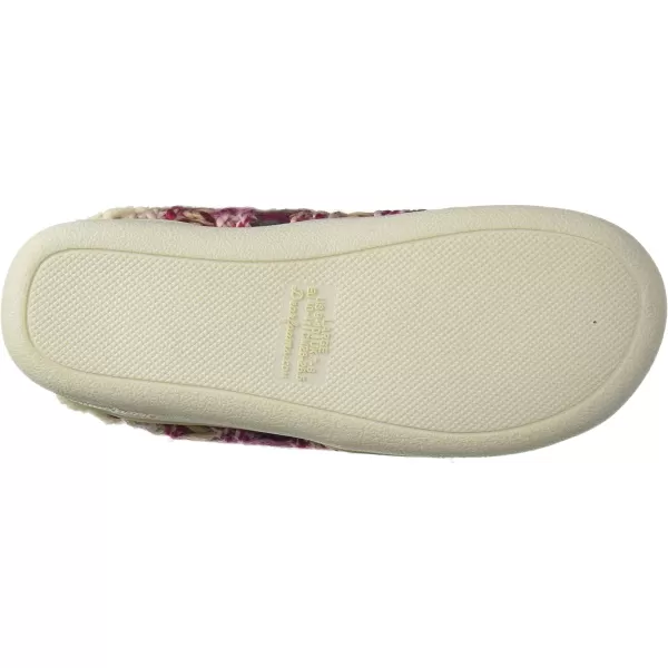 Dearfoams Women's Erin Fairisle Knit Extended Tab Scuff Slipper