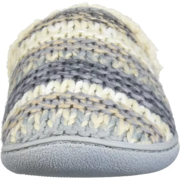 Dearfoams Women's Erin Fairisle Knit Extended Tab Scuff Slipper