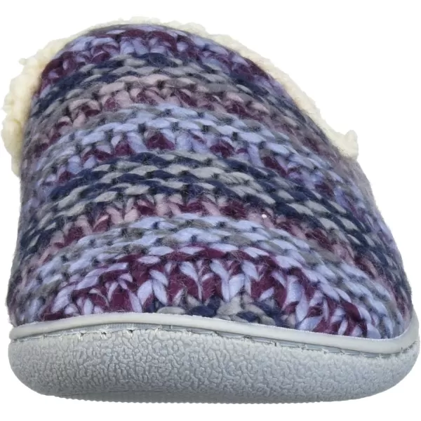 Dearfoams Women's Erin Fairisle Knit Extended Tab Scuff Slipper