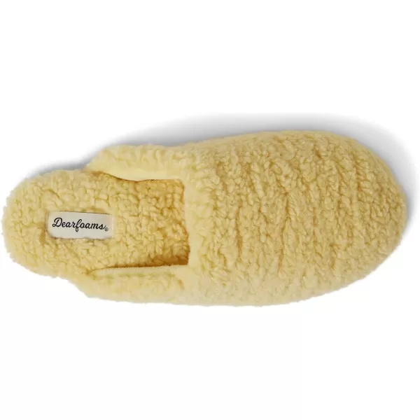 Dearfoams Women's Maya Teddy Scuff Slipper