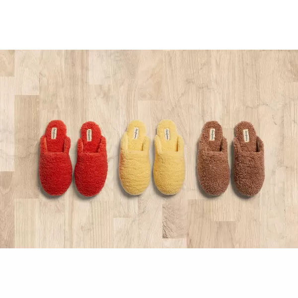 Dearfoams Women's Maya Teddy Scuff Slipper