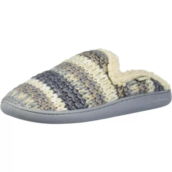 Dearfoams Women's Erin Fairisle Knit Extended Tab Scuff Slipper