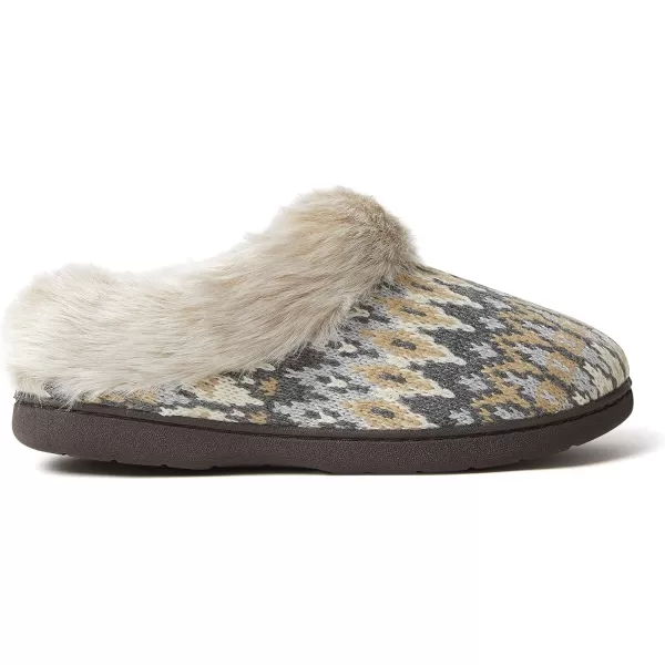 Dearfoams Women's Claire Textured Knit Clog Slipper