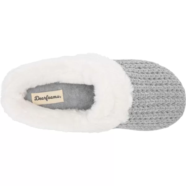 Dearfoams Women's Claire Textured Knit Clog Slipper