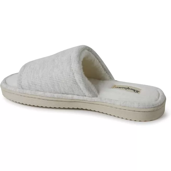 Dearfoams Women's Demi Rib Knit Slide Slipper
