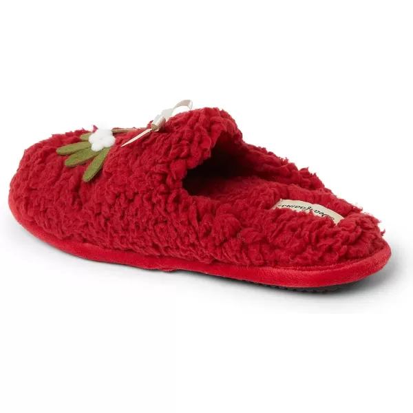 Dearfoams Women's Shay Giftable Holiday Themed Novelty Scuff Slipper
