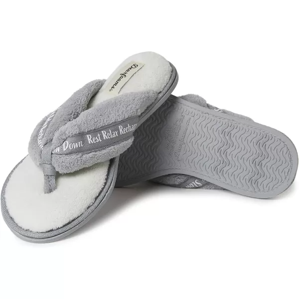 Dearfoams Women's Terry Spa-Inspired Mother's Day Gift Bundle with Kylie Thong Slipper