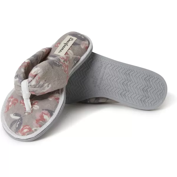 Dearfoams Women's Terry Spa-Inspired Mother's Day Gift Bundle with Kylie Thong Slipper