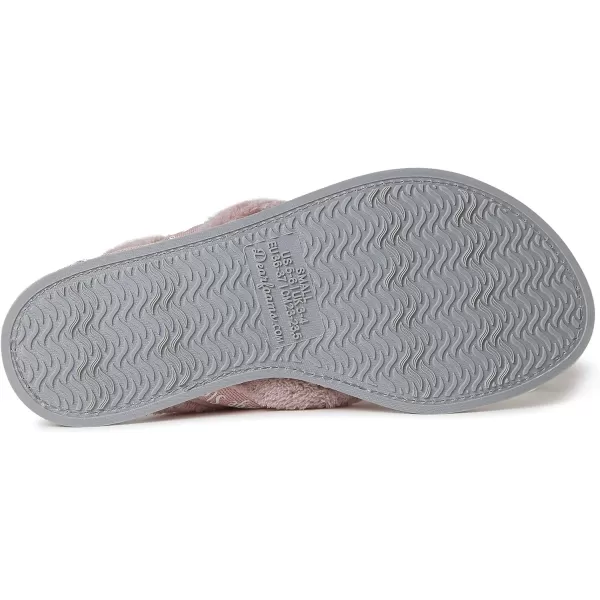Dearfoams Women's Terry Spa-Inspired Mother's Day Gift Bundle with Kylie Thong Slipper