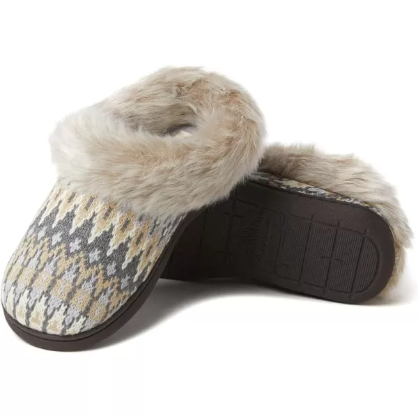 Dearfoams Women's Claire Textured Knit Clog Slipper