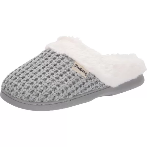 Dearfoams Women's Claire Textured Knit Clog Slipper