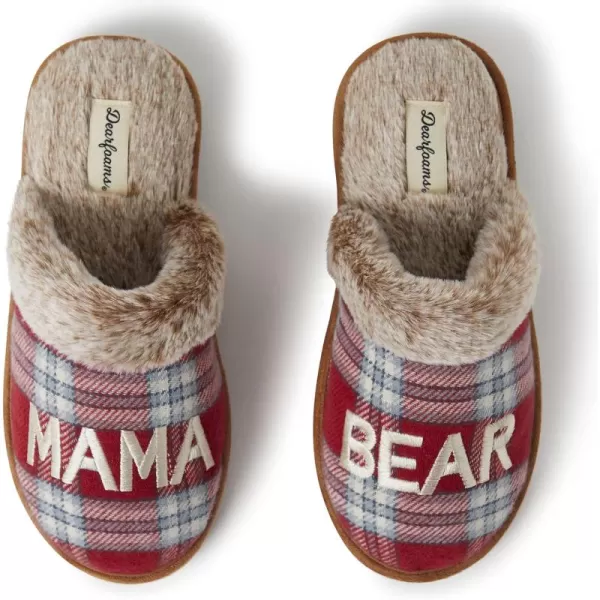 Dearfoams Women's Gifts for Mom Cute Cozy Mothers Day Mama Bear Slipper