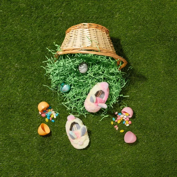 Dearfoams Easter Basket Stuffers Gifts for Kids Family Matching Fuzzy Bunny Slippers