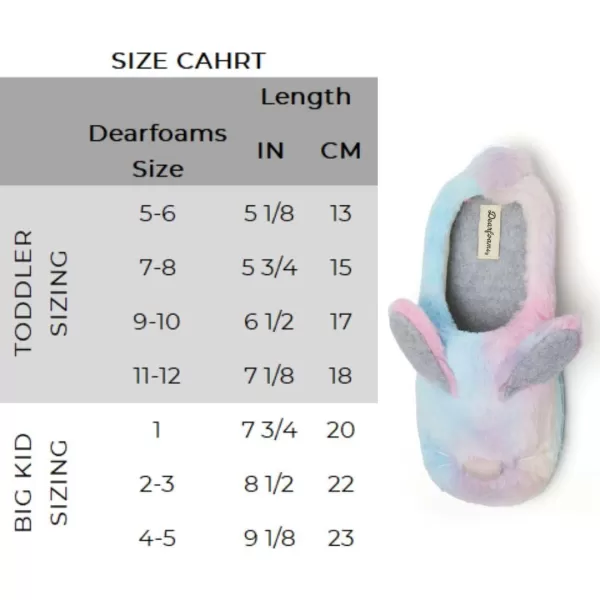 Dearfoams Easter Basket Stuffers Gifts for Kids Family Matching Fuzzy Bunny Slippers