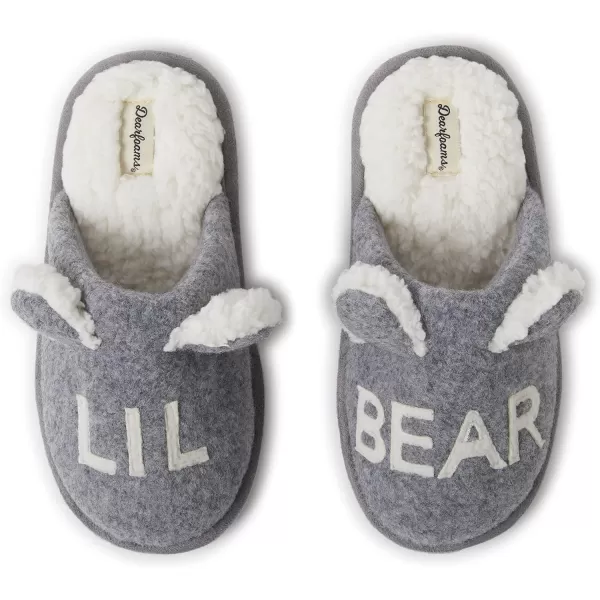 Dearfoams Easter Basket Stuffers Gifts for Kids Toddler Lil Bear and Baby Bear Slipper