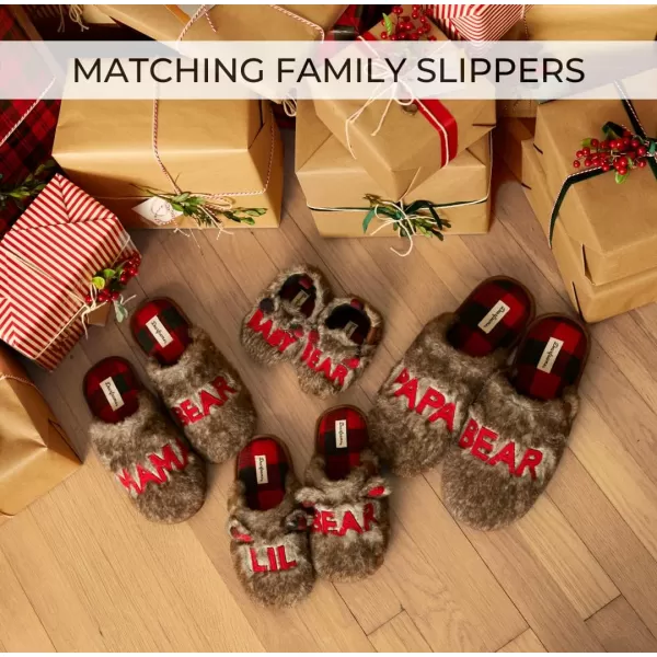 Dearfoams Easter Basket Stuffers Gifts for Kids Toddler Lil Bear and Baby Bear Slipper
