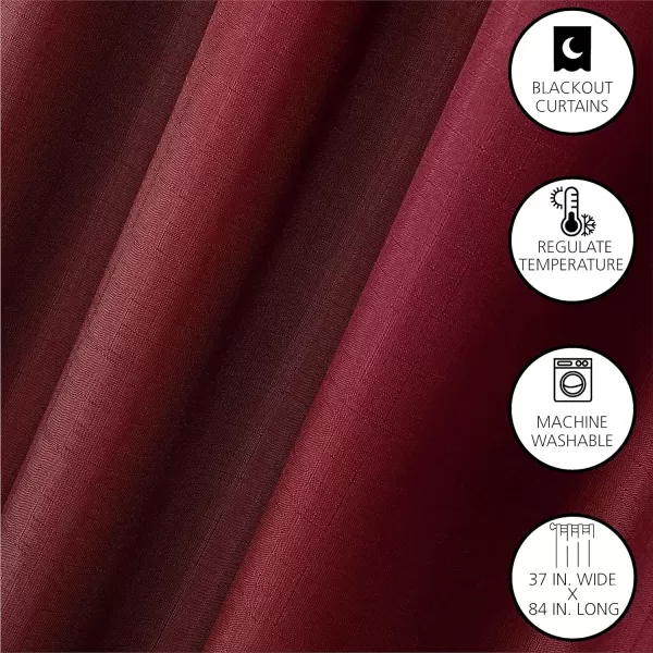 Dearfoams Energy Efficient Total Blackout Curtain Window Panel Set of 2, 37" x 95" Navy