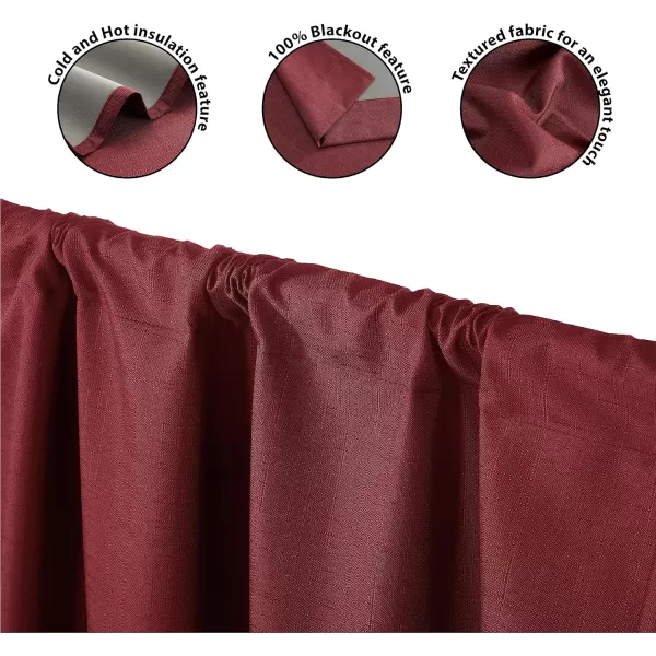 Dearfoams Energy Efficient Total Blackout Curtain Window Panel Set of 2, 37" x 95" Navy