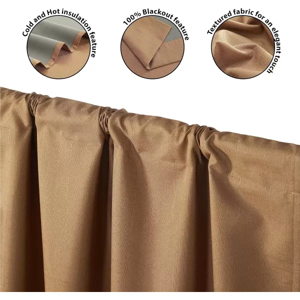 Dearfoams Energy Efficient Total Blackout Curtain Window Panel Set of 2, 37" x 95" Navy