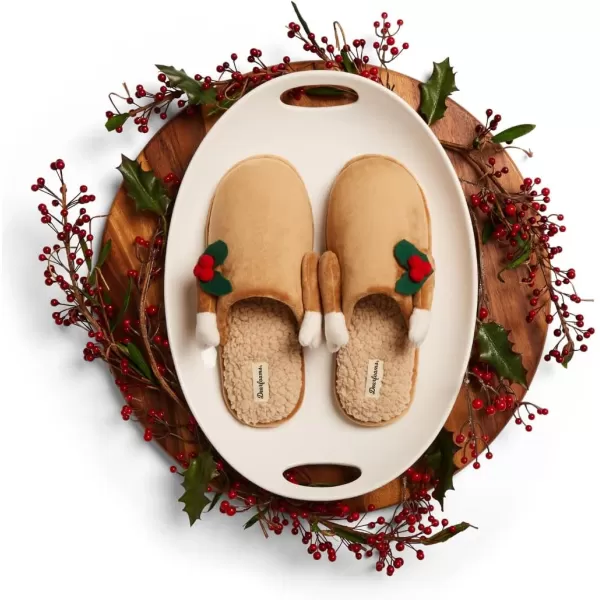 Dearfoams Matching Family Holiday Christmas Reindeer &amp; Turkey Scuff